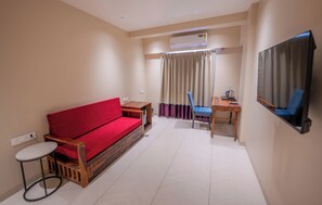 Family Room, 1 Bedroom, City View | In-room safe, desk, laptop workspace, iron/ironing board -  Indie Stays Studio Kharadi (Pune)