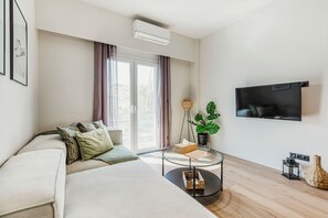 Apartment, 2 Bedrooms, Kitchen, City View | Living room | 42-inch TV with digital channels, streaming services - Bask - Chic 2 Bedroom Apt in Athens (Athens)