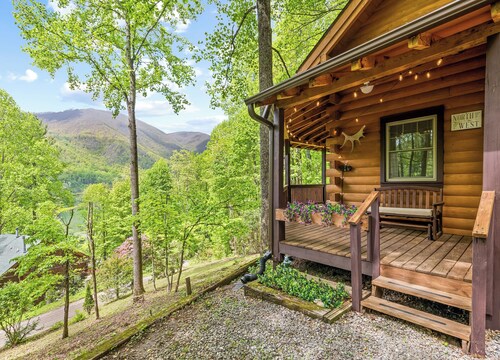 2 BR  2 BA Cabin, Private, Close to Town, Covered Porch, Views, Gravel Access