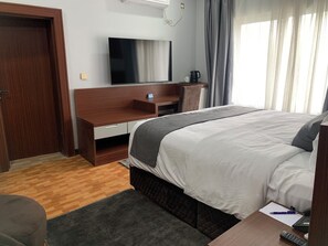 Basic Double Room, Balcony, Pool View | 1 bedroom, desk, laptop workspace, free WiFi
