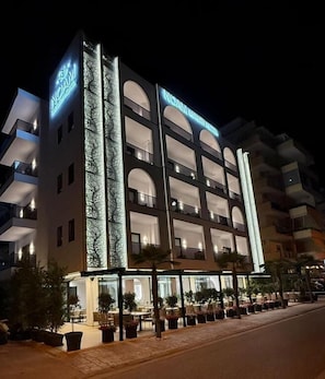 Front of property – evening/night