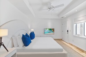 1 bedroom, iron/ironing board, travel crib, bed sheets