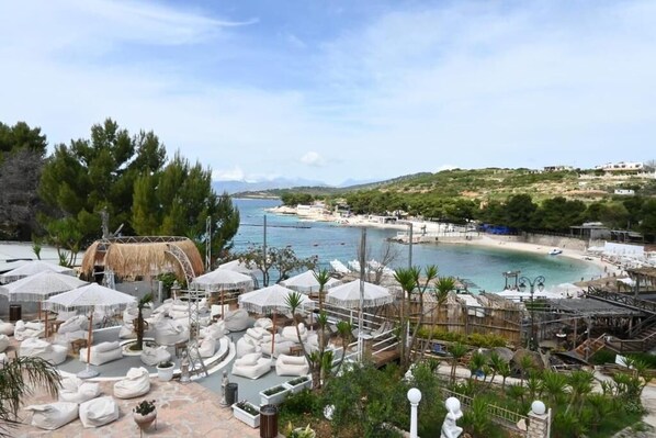 Deluxe Double Room, Balcony, Sea View | Balcony view - EMAR Beachfront Hotel Ksamil (Ksamil)