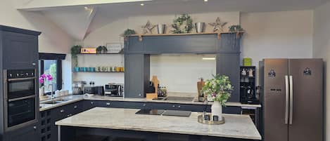 Microwave, oven, stovetop, dishwasher