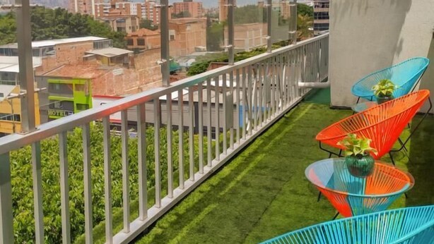 Terrace/patio - Tauro Black Suites (Medellín)