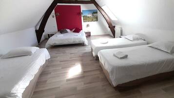 5 chambres, fer et planche Ă repasser, Wi-Fi, draps fournis