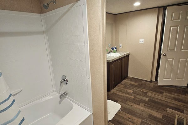 Towels, soap, shampoo, toilet paper