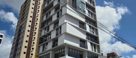 A szálláshely homlokzata