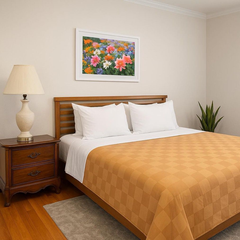 Classic Apartment | Premium bedding, memory-foam beds, individually decorated
