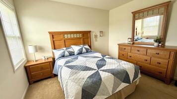 2 bedrooms, iron/ironing board, travel crib, free WiFi