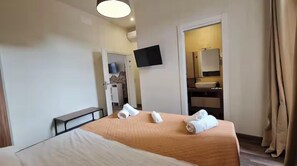 Huoneisto, keittotila | 1 makuuhuone, pimennysverhot, ilmainen Wi-Fi, vuodevaatteet