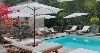 At Stalla in the mountains near a stream