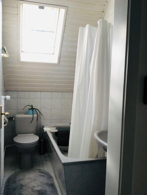 Hiustenkuivaaja, pyyhkeet, saippua, vessapaperi