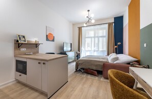 1 soveværelse, skrivebord, strygejern/strygebræt, gratis Wi-Fi