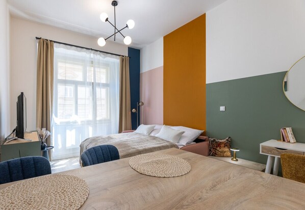 1 Schlafzimmer, Schreibtisch, Bügeleisen/Bügelbrett, kostenloses WLAN