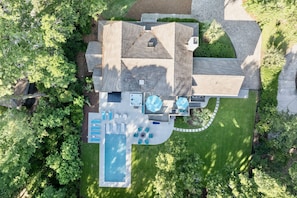 Exterior - Sweet Carolina Retreat in Sea Pines with Pool, Fenced Yard, Fire Pit & Games (Hilton Head Island)