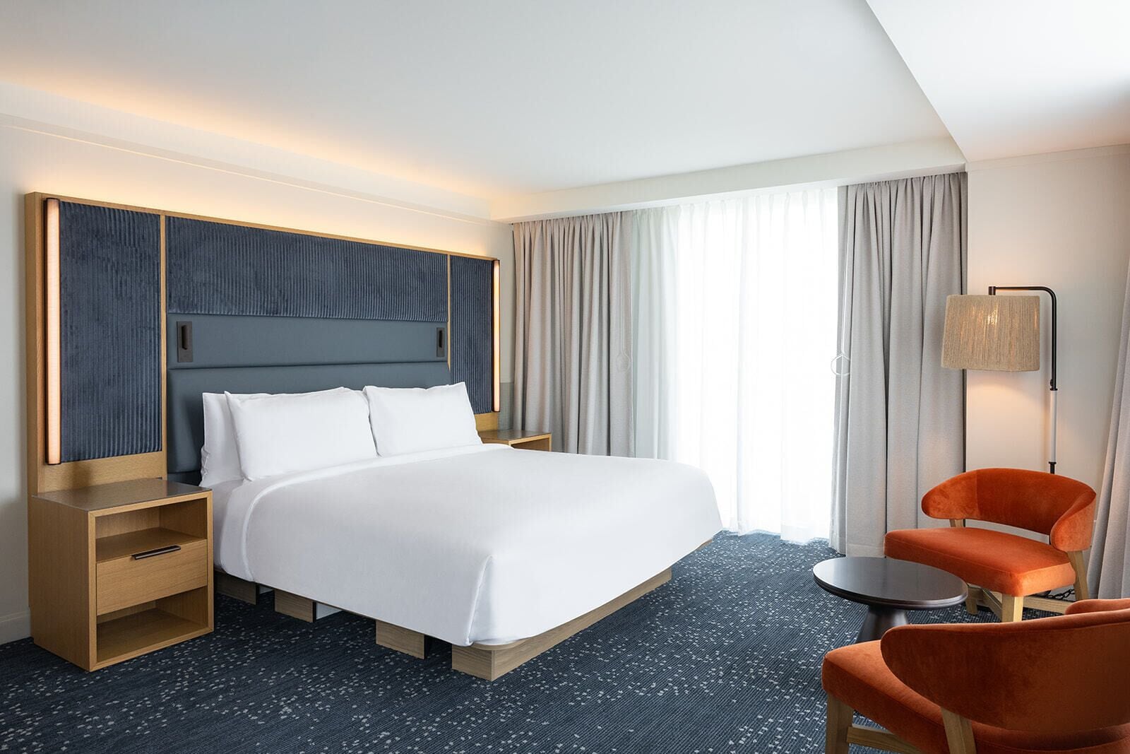 Caja de seguridad en la habitación y cortinas blackout 