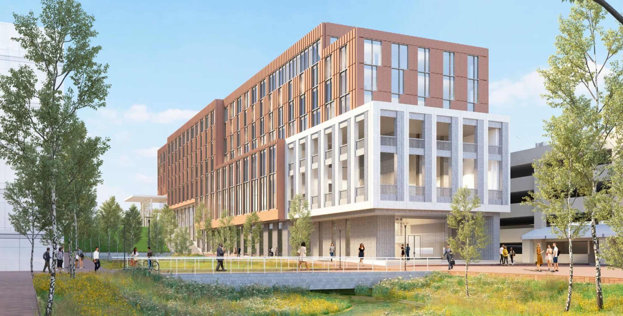 Vista frontal de la propiedad