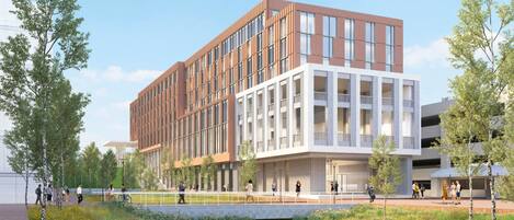 Vista frontal de la propiedad