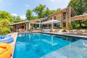 A heated pool