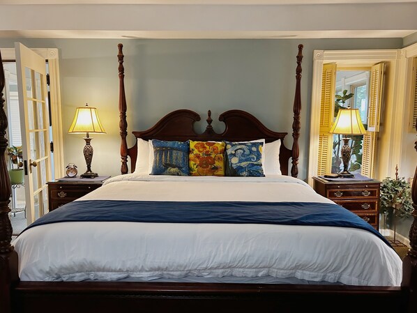 Chambre Deluxe, balcon, vue sur le fleuve | Literie de qualité, décor unique, ameublement unique