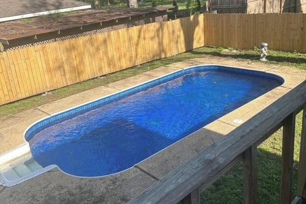 Private in-ground pool