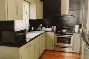 Microwave, oven, stovetop