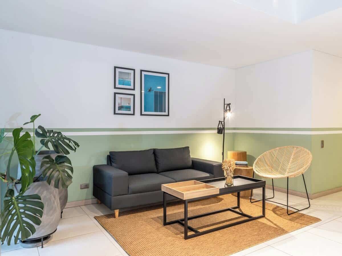 Apartment, Multiple Beds, Balcony, City View (Ekkos 302) | Living area