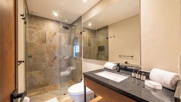 Apartment, 1 Queen Bed with Sofa bed, Balcony, City View (La Primera 314) | Bathroom | Designer toiletries, towels
