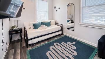 1 makuuhuone, silitysrauta/-lauta, ilmainen Wi-Fi, vuodevaatteet