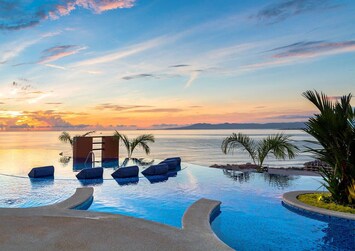 The sunset from the rooftop pool is out of this world!