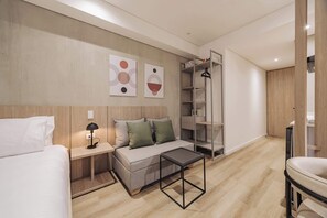 1 chambre, bureau, Wi-Fi, draps fournis