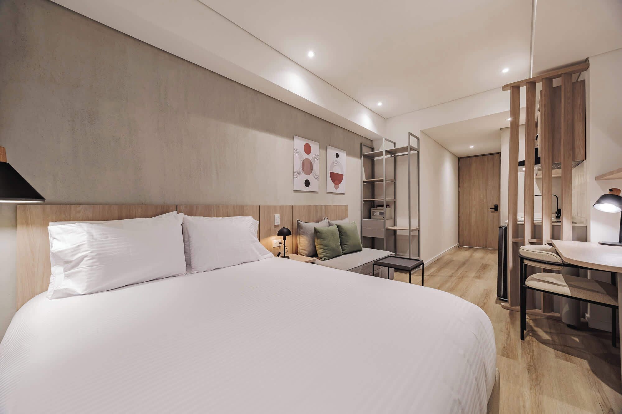 1 Schlafzimmer, Schreibtisch, WLAN, Bettwäsche