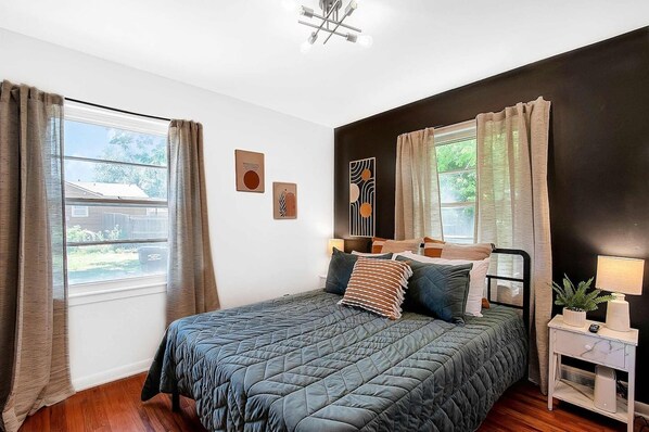 Desk, iron/ironing board, travel crib, free WiFi