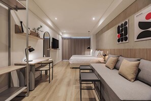 1 chambre, bureau, Wi-Fi, draps fournis