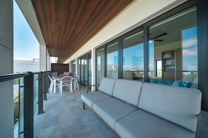 Deluxe Condo, Balcony, City View | Terrace/patio - 2 BR Condo - Rooftop Pool At Ipanema 504 (Playa del Carmen)