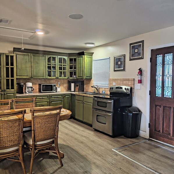 Microwave, oven, stovetop