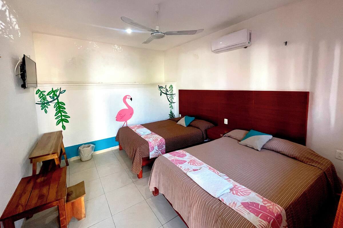 Double Room, 2 Double Beds | Free WiFi