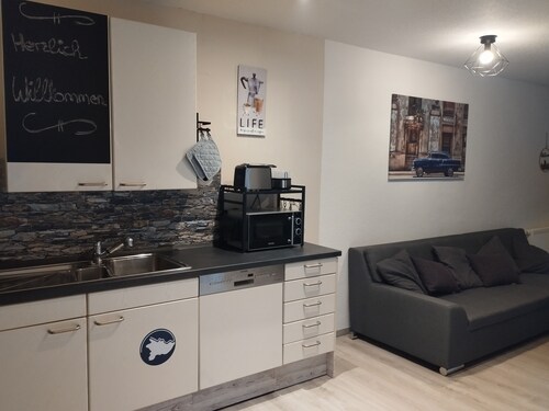 Ferienwohnung Hof Lanze mit Blick auf die Eichenallee