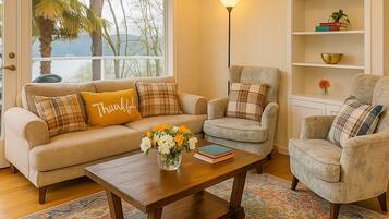 Smart TV de 40 pulgadas con canales digitales y chimenea