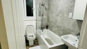 Towels, soap, toilet paper