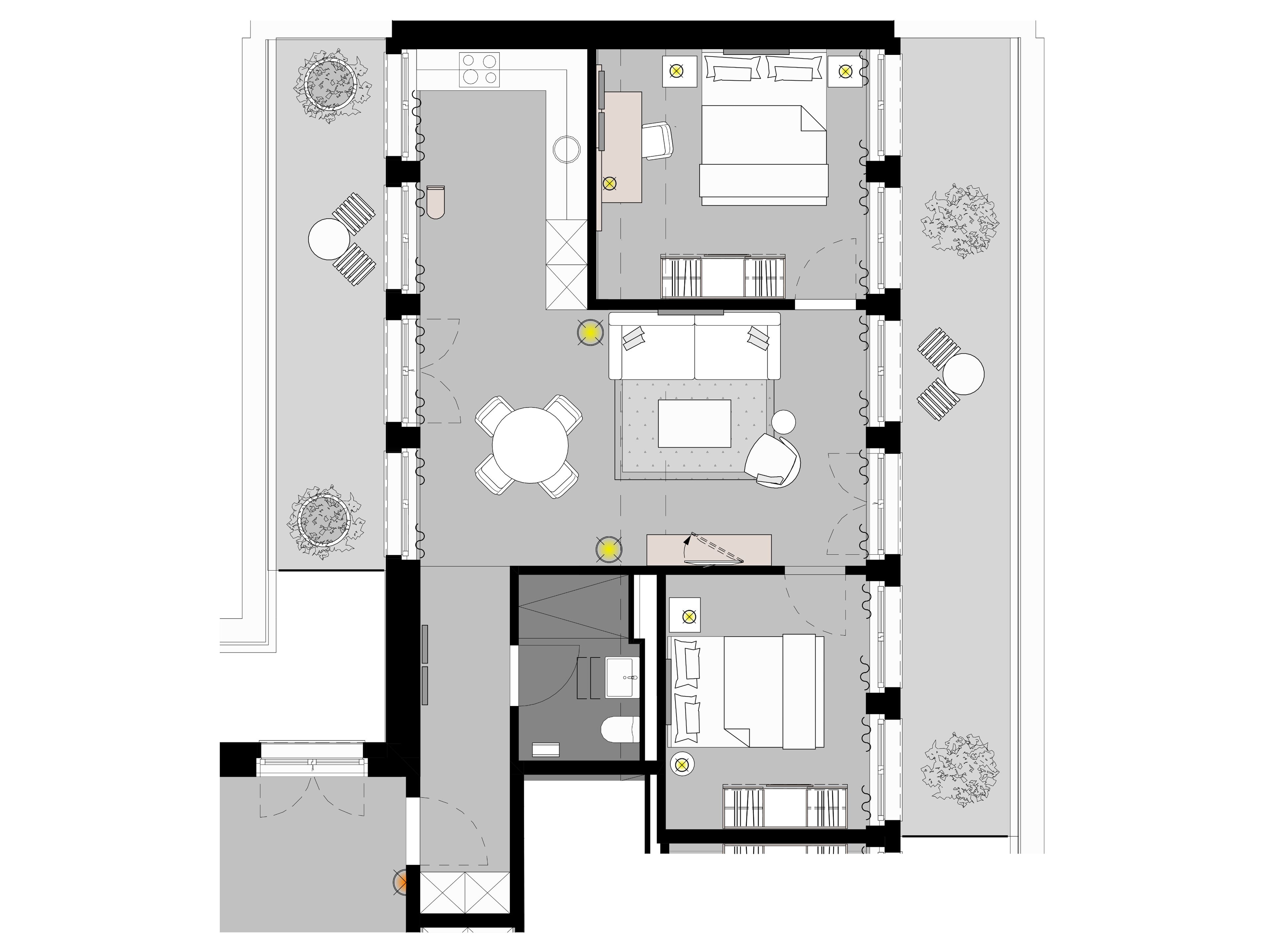 Grand Penthouse | Sengetøy av topp kvalitet, blendingsgardiner og lydisolert