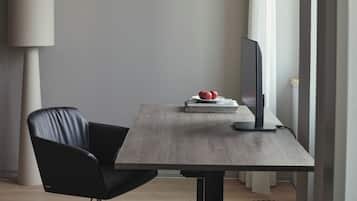 Standard Apartment | Premium bedding, blackout drapes, soundproofing, iron/ironing board