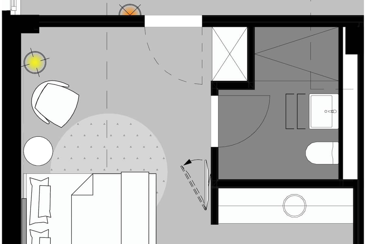 Hochwertige Bettwaren, Verdunkelungsvorhänge, schallisolierte Zimmer