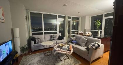 Fully Furnished one bedroom High-Rise with Stunning Sunrise & Sunset Views