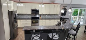 Microwave, oven, stovetop, dishwasher