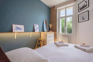 1 室のベッドルーム、ベッドシーツ