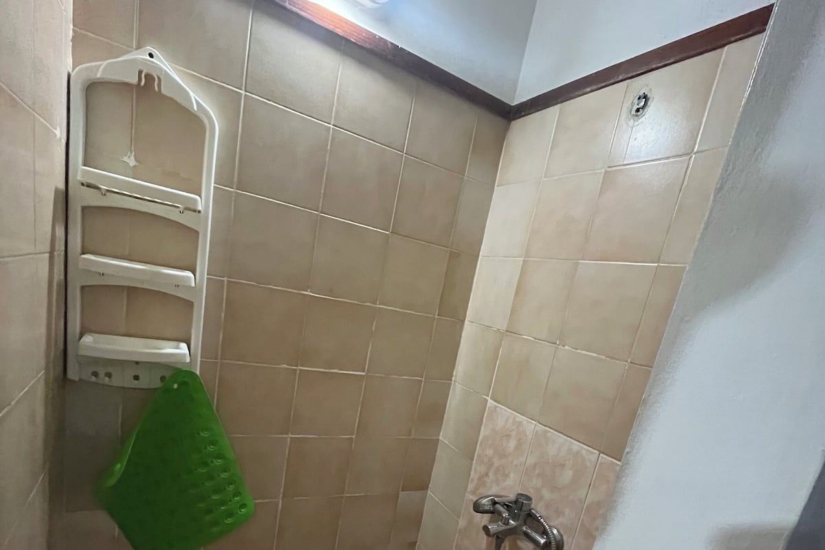 Free toiletries, hair dryer, towels, toilet paper