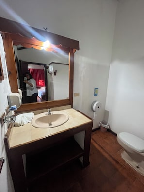 Free toiletries, hair dryer, towels, toilet paper