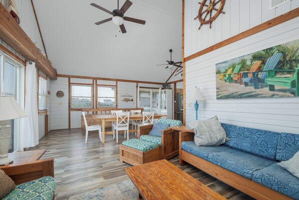 Tv, dvd-spelare och ett filmbibliotek